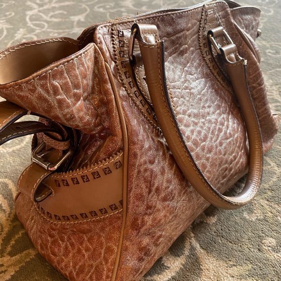 Fendi Etniko De Jour Metallic Copper Pebbled Letter Purse 101 - Picture 2 of 12